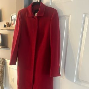 JCrew size 4 red wool coat in excellent condition.